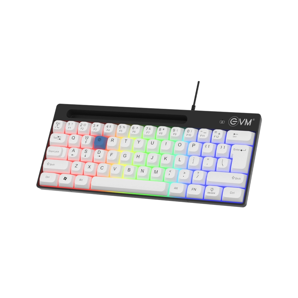 EVM USB Keyboard RGB Mini with Mobile Stand view 2